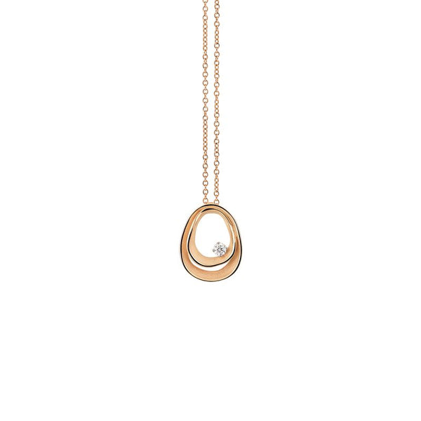 Annamaria Cammilli Pendente Serie Dune Assolo in Oro Orange Apricot 18Kt con Diamanti GPE3667J