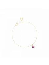 BRACCIALE 18KT CUORE NUDO ROSA